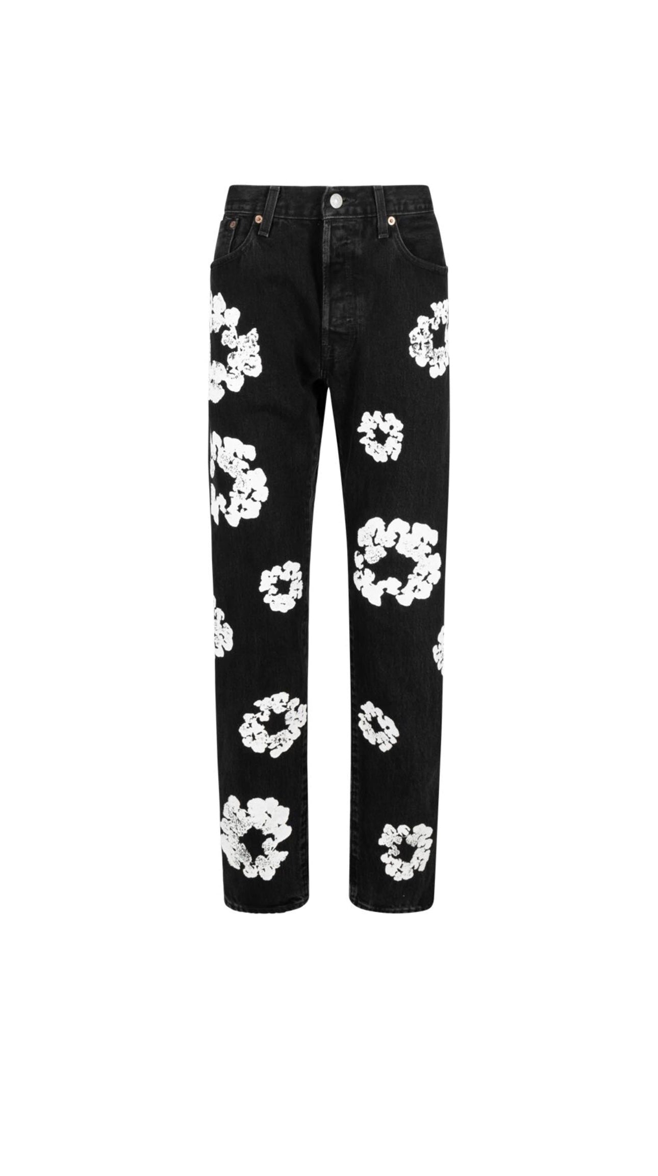 Denim T flower jeans