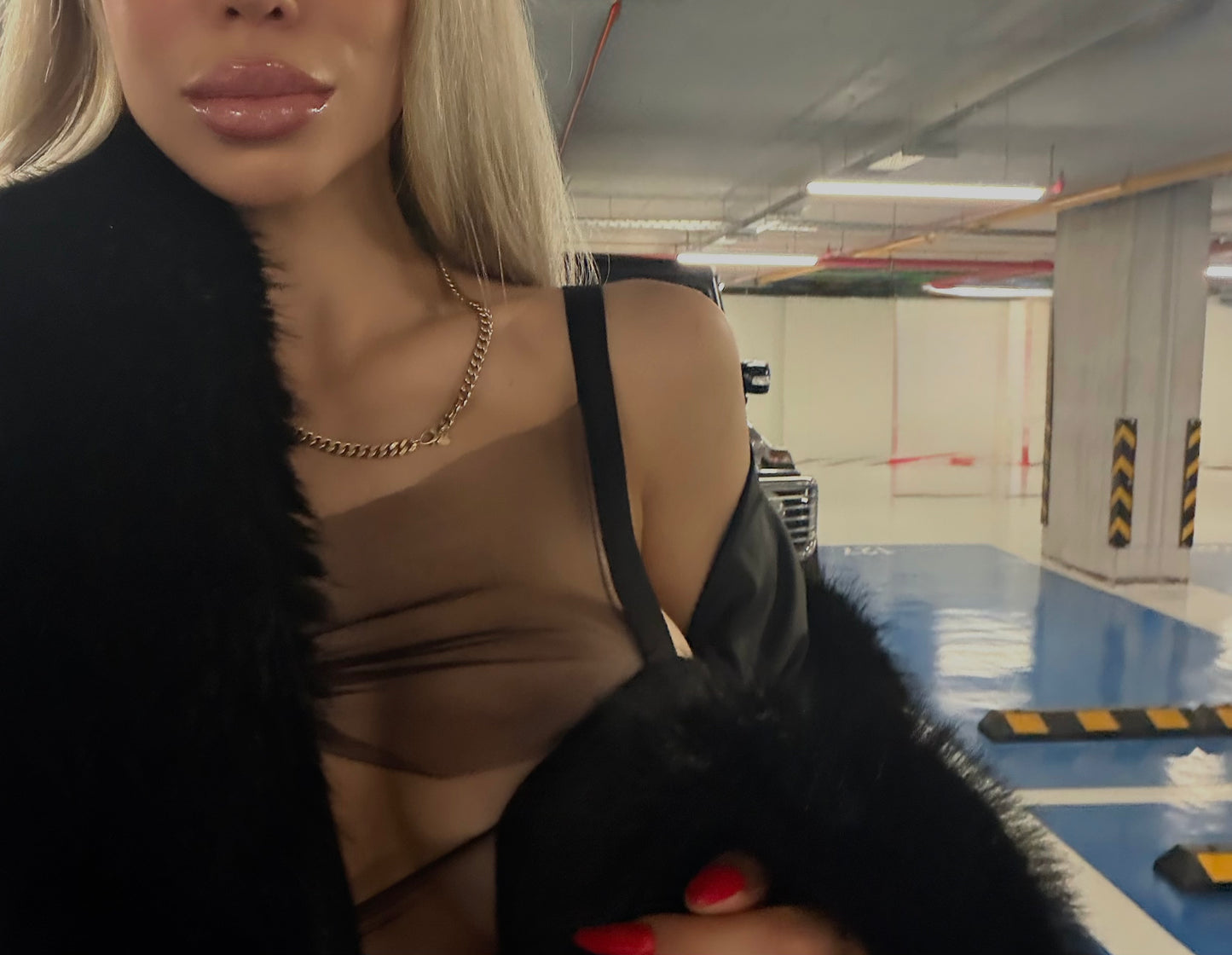 Sculpting Maxi Dress with Sheer Panels & Push-Up Bust