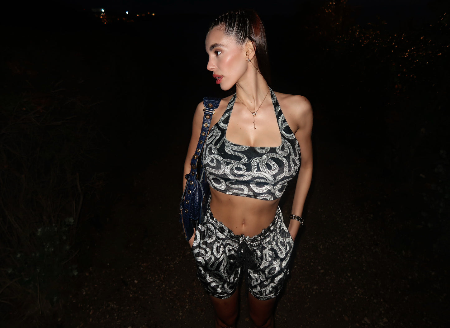Push-up velvet bra in “who hurt you”regular pattern
