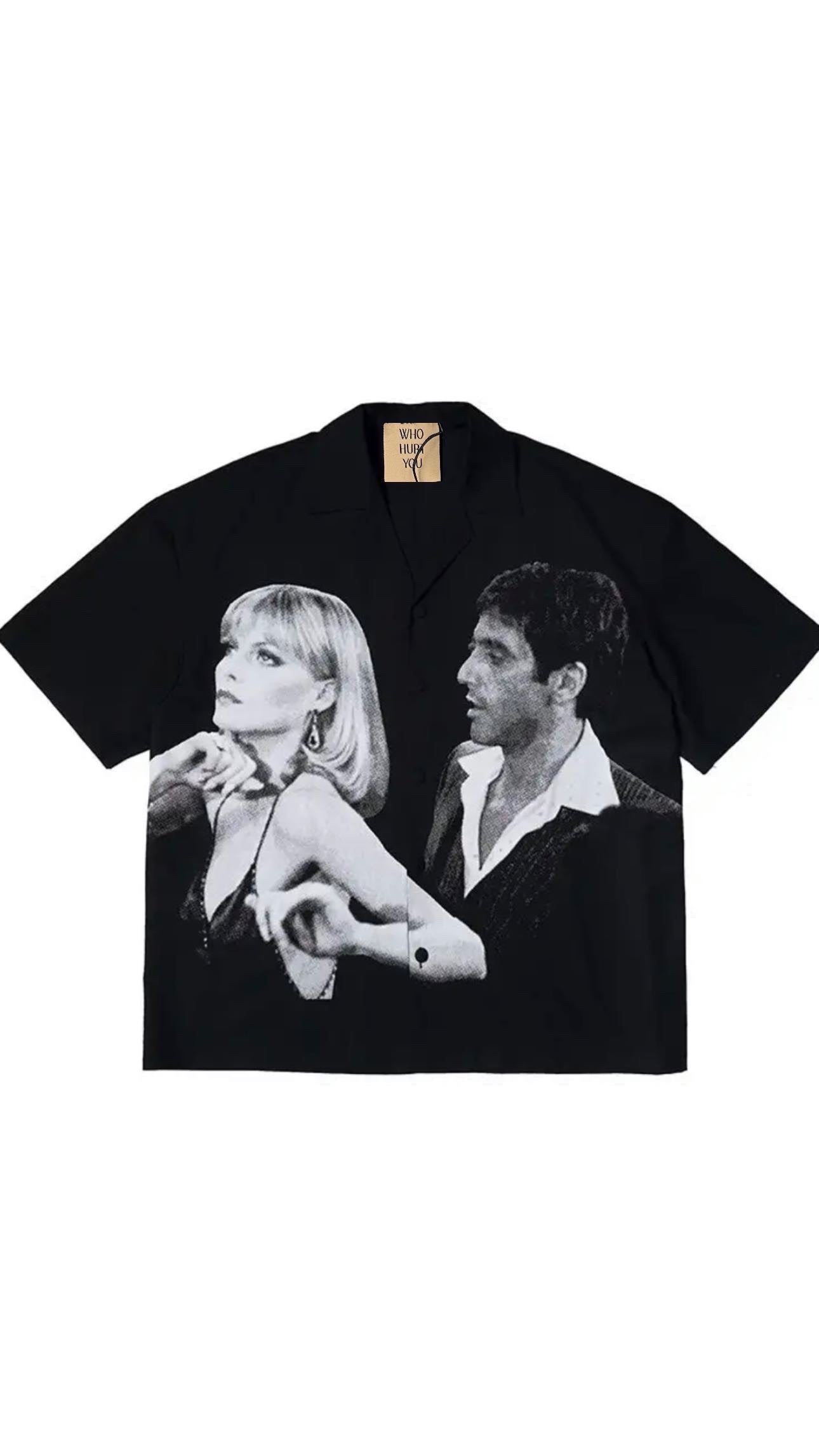 “Tony and Elvira madness” black shirt, an all time classic unisex choice