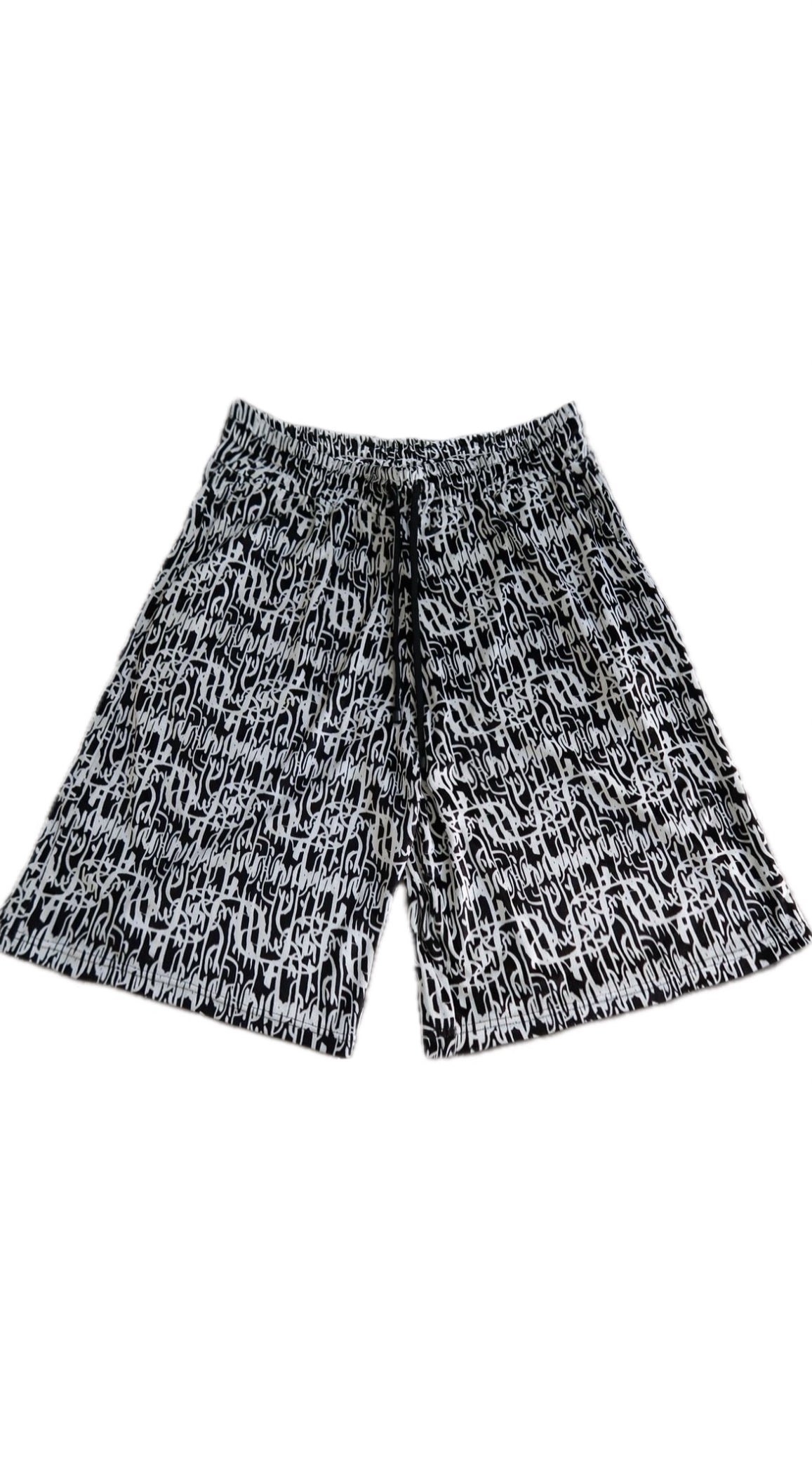 Graffiti velvet shorts “you must have “