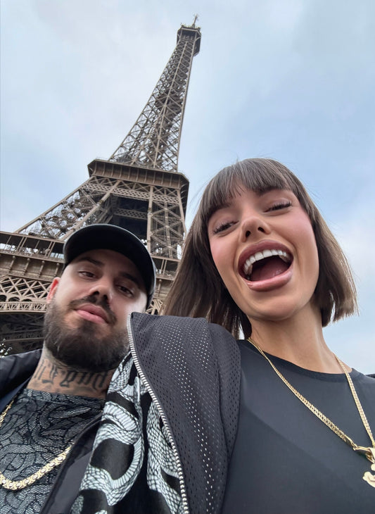 Flare high-rise regular “who hurt you” pants