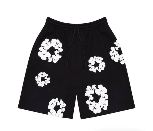 Printed black shorts all time classic